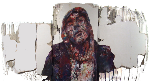 Brighton Artist Matt Small at Geisha Arts venue for  Brighton Source magazine, Brighton's best art,music,listings and culture  magazine